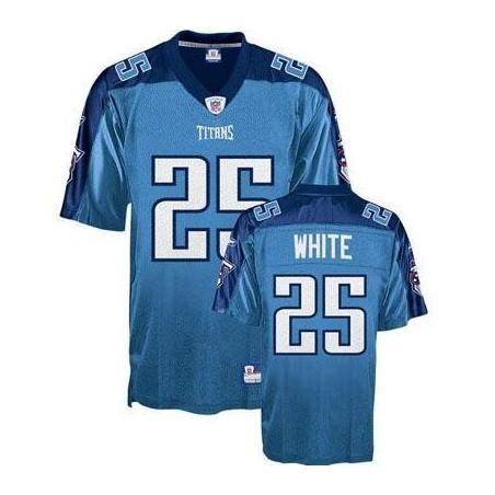 WhLenDale White Tennessee Football Jersey - Tennessee #25 Football Jersey(Light Blue)