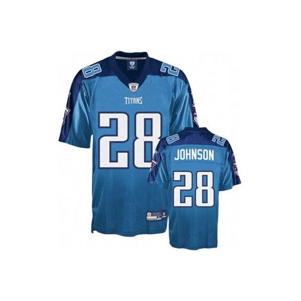 Chris Johnson Tennessee Football Jersey - Tennessee #28 Football Jersey(Light Blue)