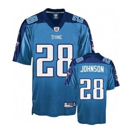 Chris Johnson Tennessee Football Jersey - Tennessee #28 Football Jersey(Light Blue)