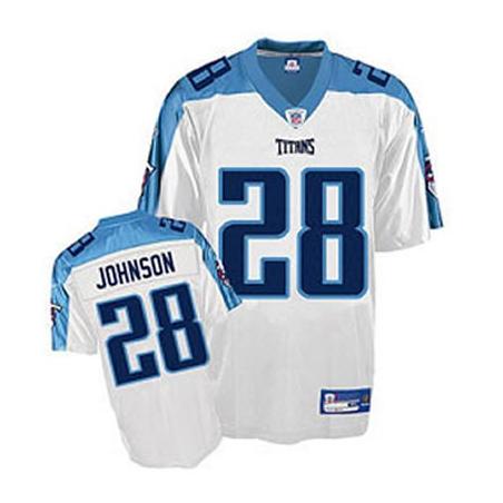 Chris Johnson Tennessee Football Jersey - Tennessee #28 Football Jersey(White)