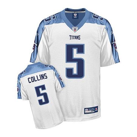 Kerry Collins Tennessee Football Jersey - Tennessee #5 Football Jersey(White)