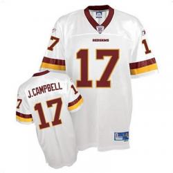 Jason Campbell Washington Football Jersey - Washington #17 Football Jersey(White)