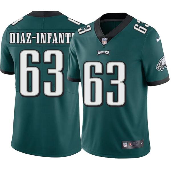 Philadelphia Eagles #63 David Diaz-Infante Stitched Orange Football Jersey