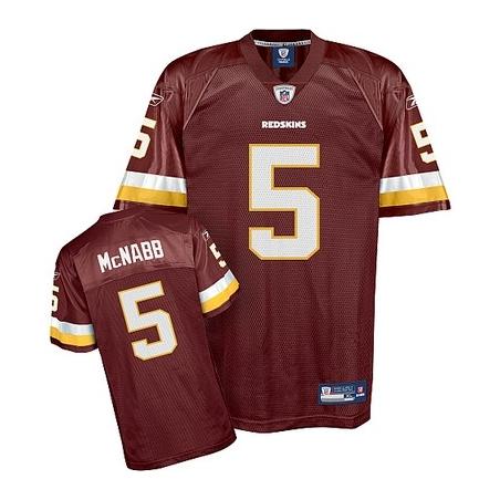 Donovan Mcnabb Washington Football Jersey - Washington #5 Football Jersey(Red)