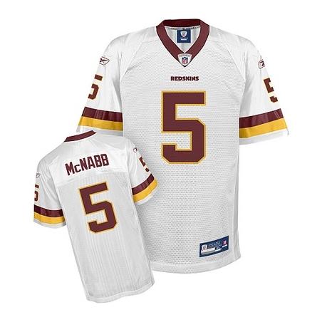 Donovan Mcnabb Washington Football Jersey - Washington #5 Football Jersey(White)