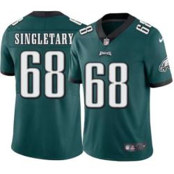 Philadelphia Eagles #68 Reggie Singletary Stitched Orange Football Jersey