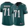 Philadelphia Eagles #71 Tom Higgins Stitched Orange Football Jersey