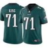 Philadelphia Eagles #71 Don King Stitched Orange Football Jersey