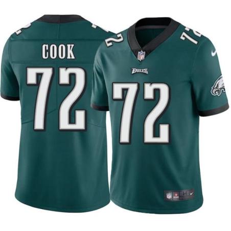 Philadelphia Eagles #72 Leon Cook Stitched Orange Football Jersey