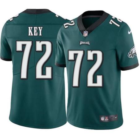 Philadelphia Eagles #72 Wade Key Stitched Orange Football Jersey