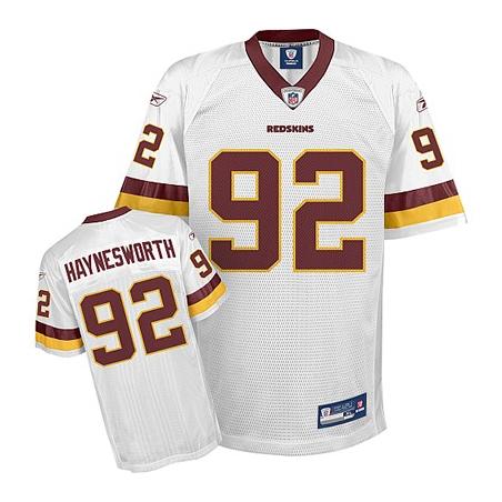 Albert Haynesworth Washington Football Jersey - Washington #92 Football Jersey(White)