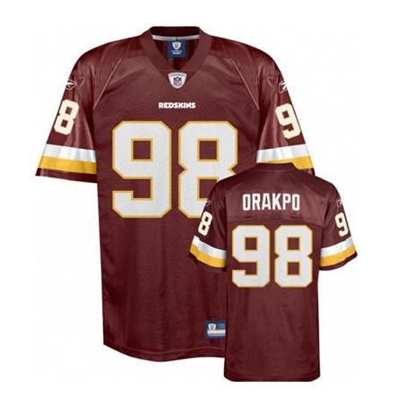 Brian Orakpo Washington Football Jersey - Washington #98 Football Jersey(Red)