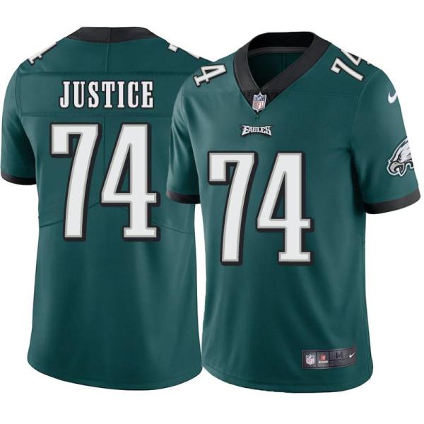 Philadelphia Eagles #74 Winston Justice Stitched Orange Football Jersey