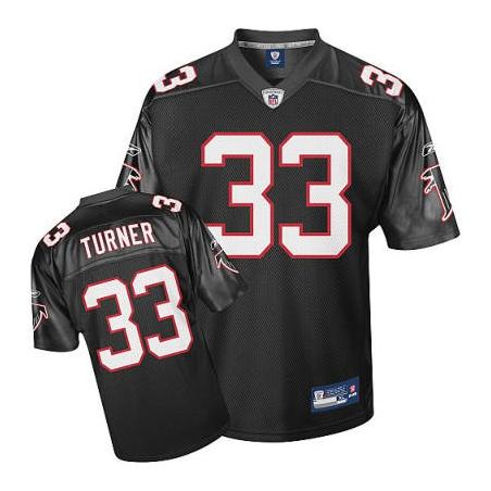 Michael Turner Football Jersey - Atlanta #33 Jersey(FullBlack)