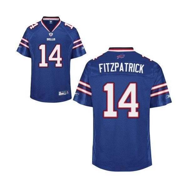 Ryan Fitzpatrick Football Jersey - Buffalo #14 Jersey(2012 Blue)