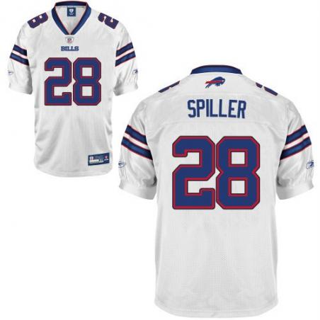 C J Spiller Football Jersey - Buffalo #28 Jersey(2012 White)