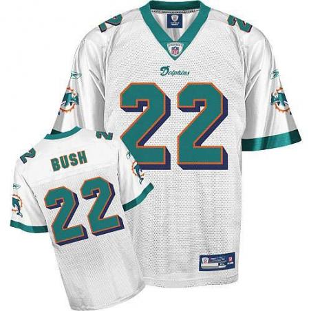 Reggie Bush Football Jersey - Miami #22 Jersey(White)