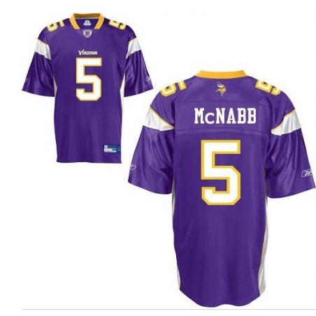 Donovan Mcnabb Football Jersey - Minnesota #5 Jersey(Purple)