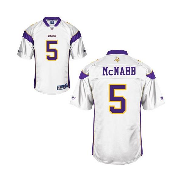 Donovan McNabb Football Jersey - Minnesota #5 Jersey(White)