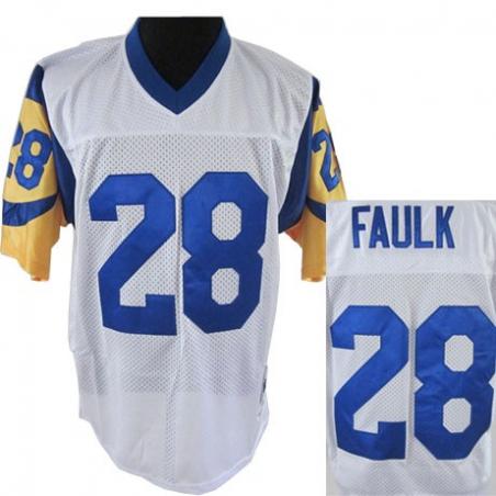 Marshall Faulk Football Jersey - St Louis  #28 Jersey(White)