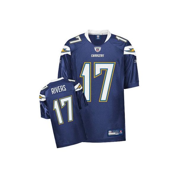 Philip Rivers San Diego Football Jersey - San Diego #17 Football Jersey(Navy)