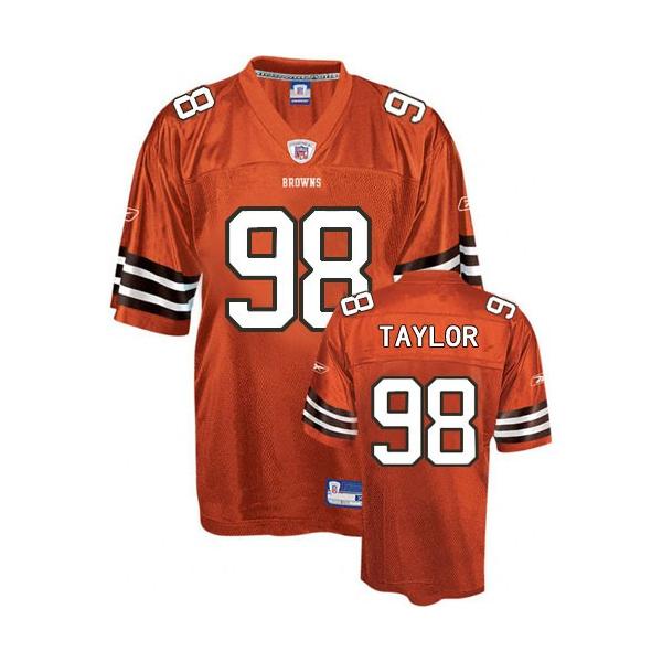 Phil Taylor Cleveland Football Jersey - Cleveland #98 Football Jersey(Orange)