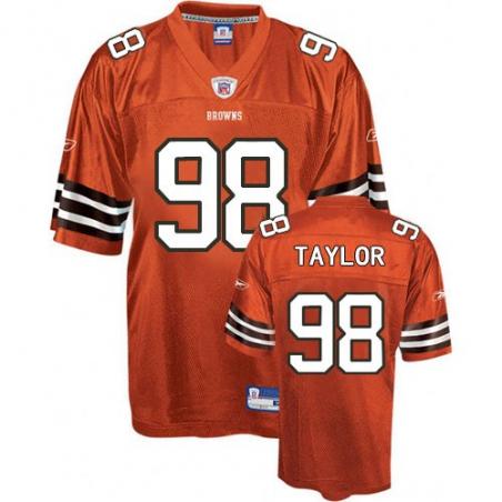 Phil Taylor Cleveland Football Jersey - Cleveland #98 Football Jersey(Orange)