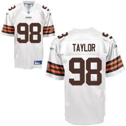 Phil Taylor Cleveland Football Jersey - Cleveland #98 Football Jersey(White)