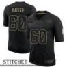 John Kaiser Black Salute to Service Jersey Seattle Seahawks #60