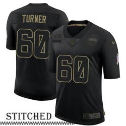 Kevin Turner Black Salute to Service Jersey Seattle Seahawks #60