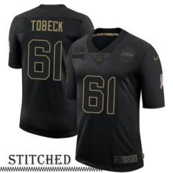 Robbie Tobeck Black Salute to Service Jersey Seattle Seahawks #61