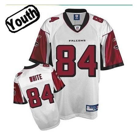 Roddy White Youth Football Jersey -#84 Atlanta Youth Jersey(White)