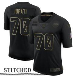 Mike Iupati Black Salute to Service Jersey Seattle Seahawks #70