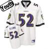 Ray Lewis Youth Football Jersey -#52 Baltimore Youth Jersey(White)