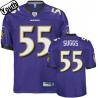 Terrell Suggs Youth Football Jersey -#55 Baltimore Youth Jersey(Purple)