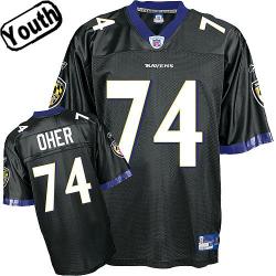 Michael Oher Youth Football Jersey -#74 Baltimore Youth Jersey(Black)