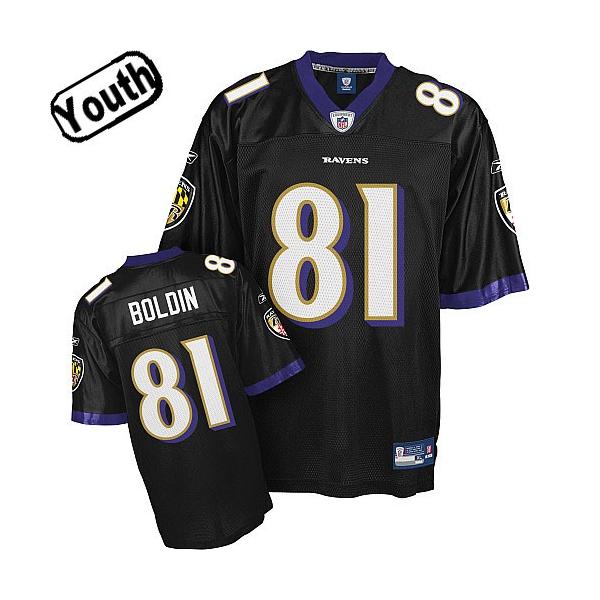 Anquan Boldin Youth Football Jersey -#81 Baltimore Youth Jersey(Black)