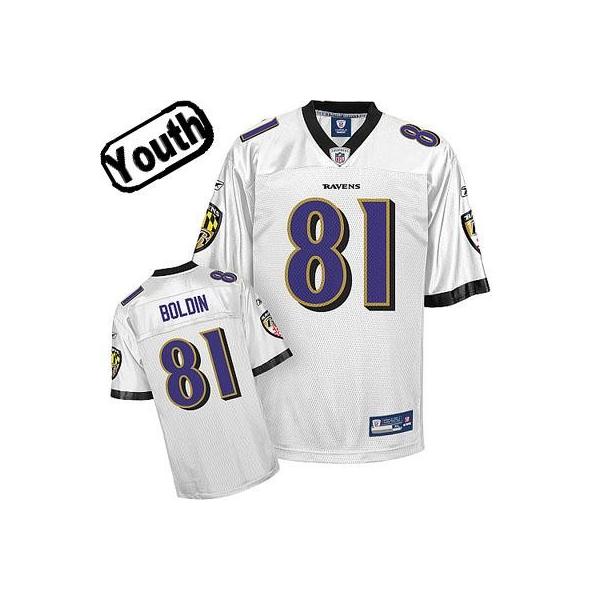 Anquan Boldin Youth Football Jersey -#81 Baltimore Youth Jersey(White)