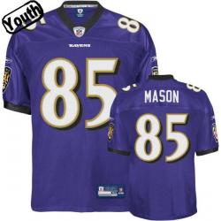 Derrick Mason Youth Football Jersey -#85 Baltimore Youth Jersey(Purple)