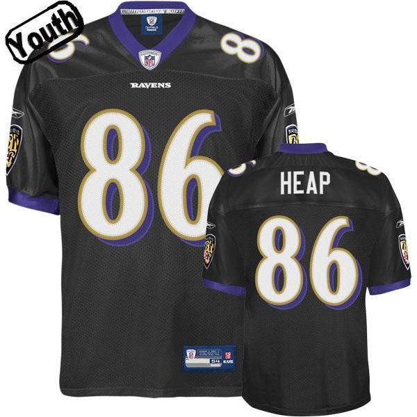 Todd Heap Youth Football Jersey -#86 Baltimore Youth Jersey(black)