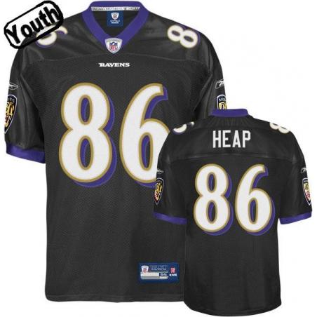 Todd Heap Youth Football Jersey -#86 Baltimore Youth Jersey(black)