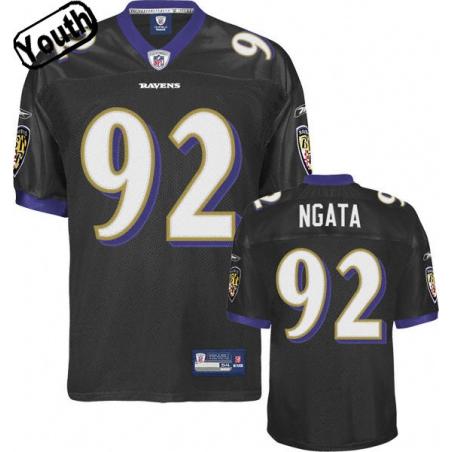 Haloti Ngata Youth Football Jersey -#92 Baltimore Youth Jersey(Black)