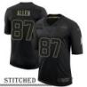 Rashaun Allen Black Salute to Service Jersey Seattle Seahawks #87