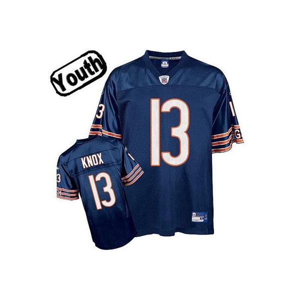 Johnny Knox Youth Football Jersey -#13 Chicago Youth Jersey(Navy)