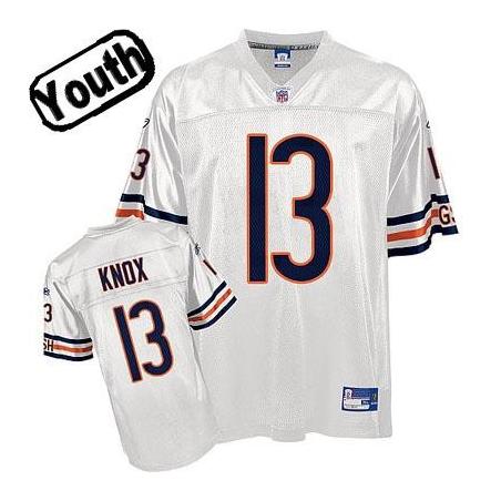 Johnny Knox Youth Football Jersey -#13 Chicago Youth Jersey(White)