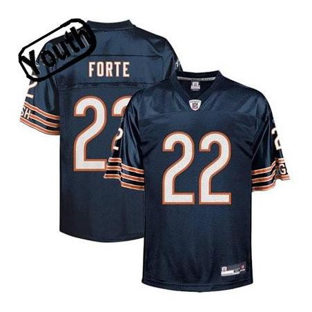 Matt Forte Youth Football Jersey -#22 Chicago Youth Jersey(Navy)