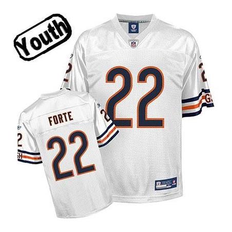 Matt Forte Youth Football Jersey -#22 Chicago Youth Jersey(White)