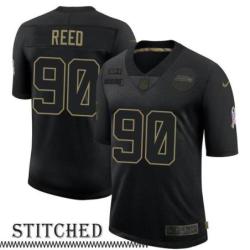 Jarran Reed Black Salute to Service Jersey Seattle Seahawks #90