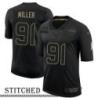 Darrin Miller Black Salute to Service Jersey Seattle Seahawks #91