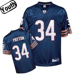 Walter Payton Youth Football Jersey -#34 Chicago Youth Jersey(Blue)